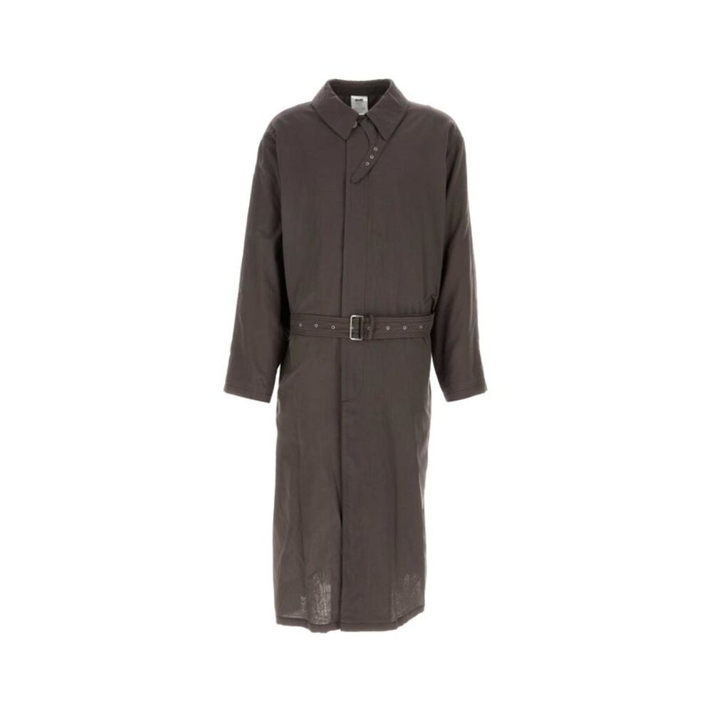 Magliano Men Chocolate Cotton La Sapienza Trench Coat